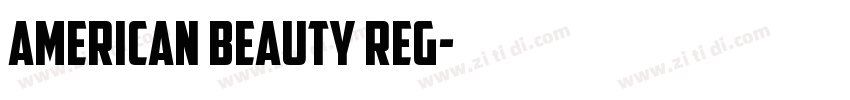 American beauty Reg字体转换